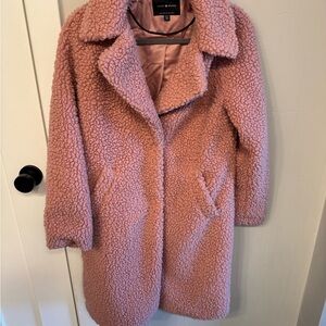 Lucky Brand Pink Sherpa Coat